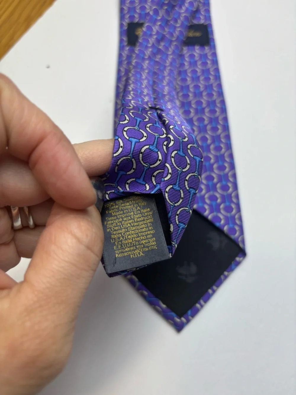 Brooks Brothers chains Purple Silk Tie‎